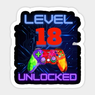 Level Unlocked Ultimate Gamer Graphic “3” Sticker